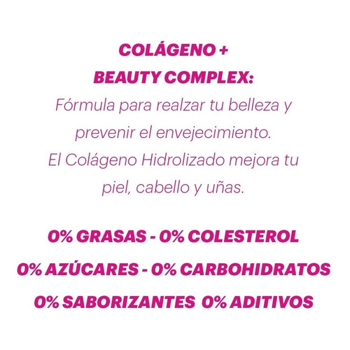 Collagen Beauty 100% Colágeno Hidrolizado+beauty Complex Wpn Sabor Sin sabor