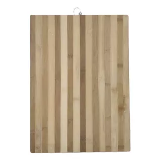 Tabla Para Picar De Bambú Con Argolla 36x26x2 Cm