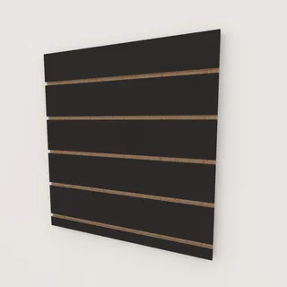 Painel Canaletado Mdf Preto 60x60 Panel Canelado Preto