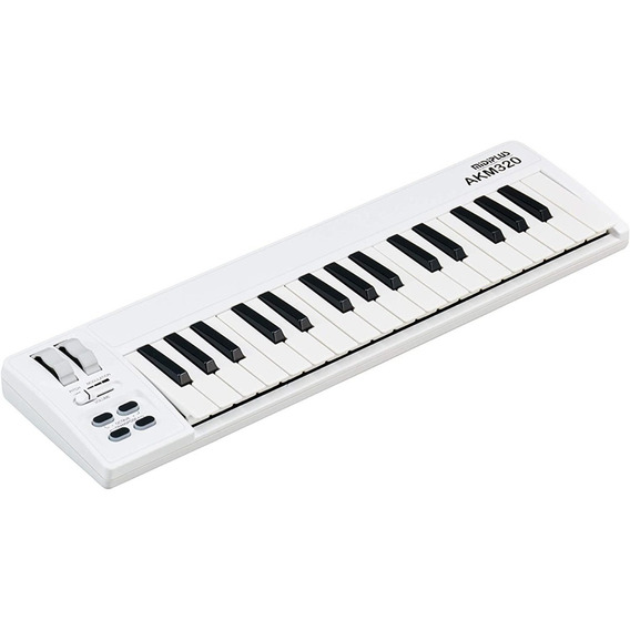 Teclado Controlador MIDI Midiplus Akm320 32 Teclas  - Blanco