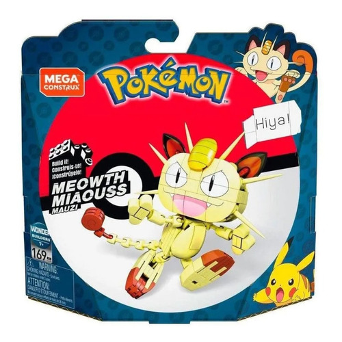 Mega Construx Meowth Pokémon Wonder Bulders