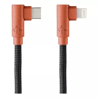 Cable Tipo C A Lightning Hune Hiedra Compatible Con iPhone Color Corteza