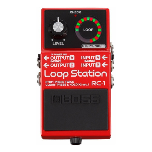 Pedal de efecto Boss Loop Station RC-1  rojo
