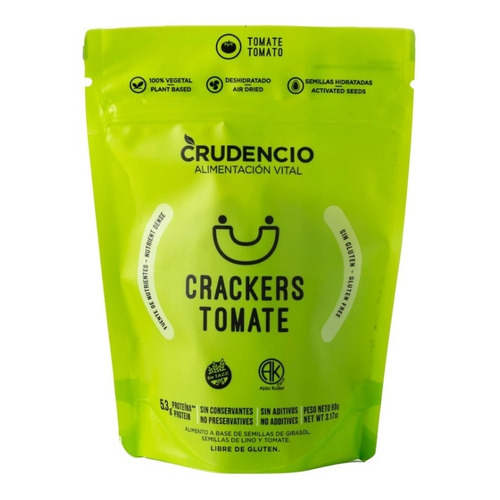 Crackers Tomate Crudencio Vegano | Libre De Gluten | Kosher