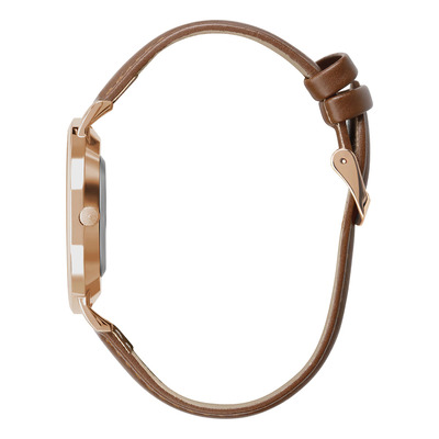 Relógio Saint Germain Feminino - Bronx Rose Gold - 32mm Cor Da Correia Marrom Cor Do Fundo Branco