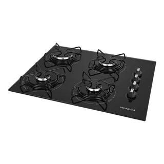 Fogão Cooktop Gás Mondial Ctg-01 Preto E Inoxidável 127v/220v