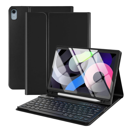 Carcasa Funda + Teclado Para iPad Tablet Linkon 10.9" Black