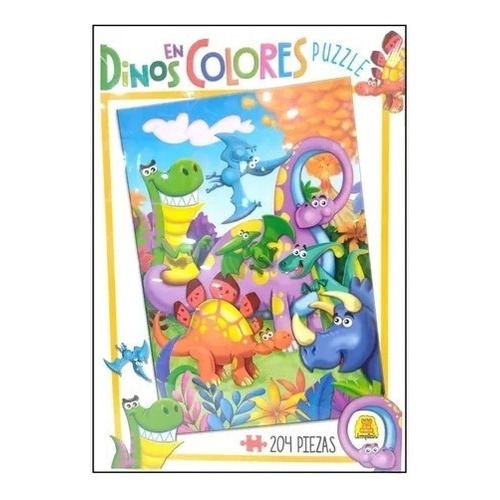 Puzzle Dino En Colores 286 Implás 