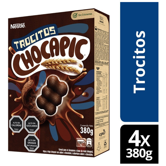 Cereal Chocapic® Trocitos 380g X4 Cajas