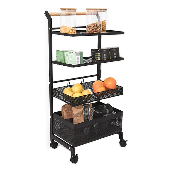 Carro Organizador Auxiliar Estantes Desmontable Cocina Metal