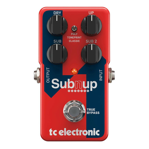 Pedal de efecto TC Electronic Sub 'N' Up Octave  rojo