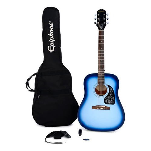 Pack Guitarra EpiPhone Acustica Starling Bl Funda Accesorios Color Azul Material del diapasón Laurel