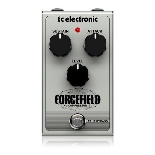 Pedal de efectos de compresor electrónico Forcefield Tc, vintage, color blanco
