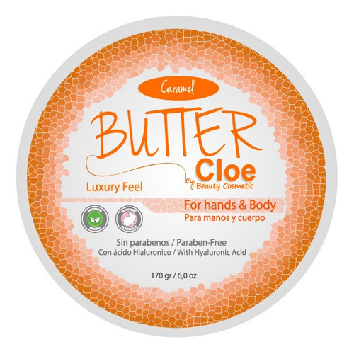  Cloe Butter Crema Para Manos Y Cuerpo Aroma Caramel 170 Gr