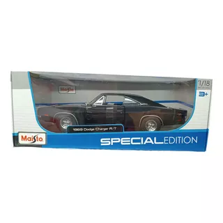 Dodge Charger Rt 1969, 28cms Largo, Escala 1/18, Maisto. 