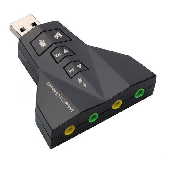 Tarjeta De Sonido Externa Usb 7.1 Virtual 3d, Dual Audio/mic