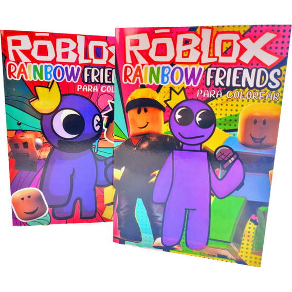 Libro Para Colorear Rainbow Friends Y Roblox 