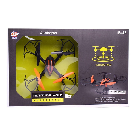 Dron A Radio Control Con Camara Axis Gyroscope Quadrocopter Color Negro