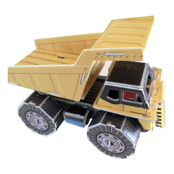 Rompecabezas Carton En 3d Modelo Camion