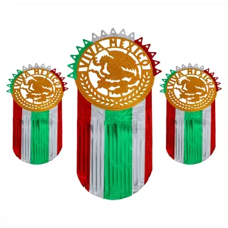 Decoración Medallon Holograma Num # 2 Fiesta Mexicana 10 Pz