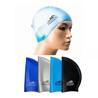 Gorro Natacion Por Docena Conquest Piscina Silicona (12und)