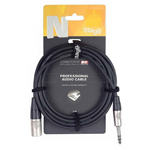 Cable Canon Macho A Plug Stereo 6 Metros Stagg Nac6psxmr