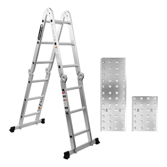 Escalera Multiposiciones De Aluminio Cuprum C-2391-13 150 Kg