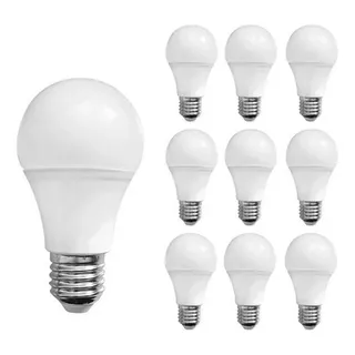 Kit 15 Lâmpada Led 7w Bulbo Soquete E27 Iluminação Branco