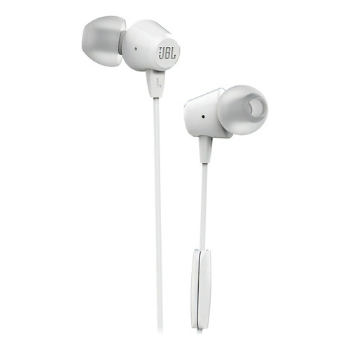 Audífonos Manos Libres Jbl C50hi In-ear 3.5 Mm Alámbricos Color Blanco