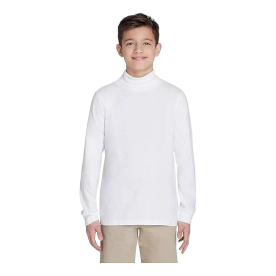 Media Polera Termica De Niño Unisex Frizada Del Talle 4 A 14