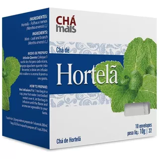 Chá De Hortelã - Chá Mais Clinicmais 10 Envelopes