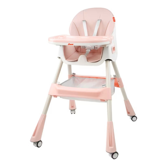 D Bebé Silla Eat And Rock Mecedora Con Llantas Rosa