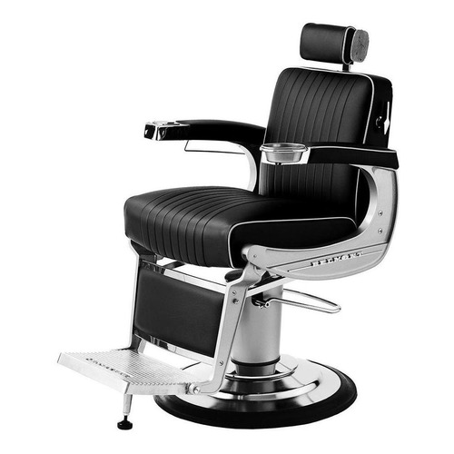 Sillón De Corte Peluquero Barbería Soporta 200kg, Apollo Color Negro Forma de la base Circulo