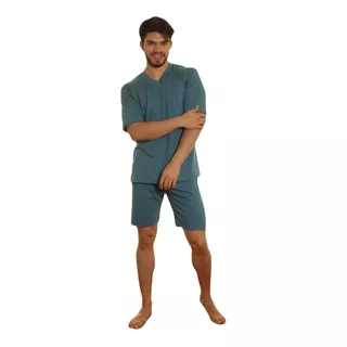 Pijama Hombre Jersey Liso 100% Algodón Verano 