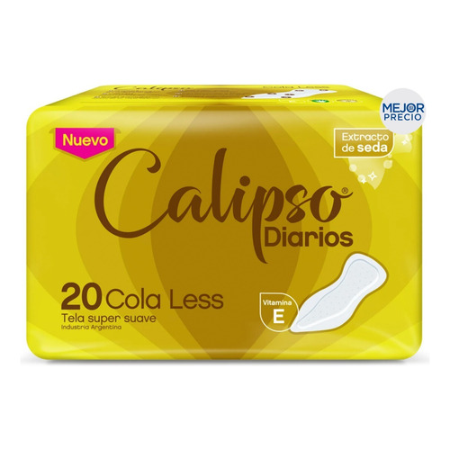 Calipso Cola Less Tela Tipo Super Suave Protector Diario X20