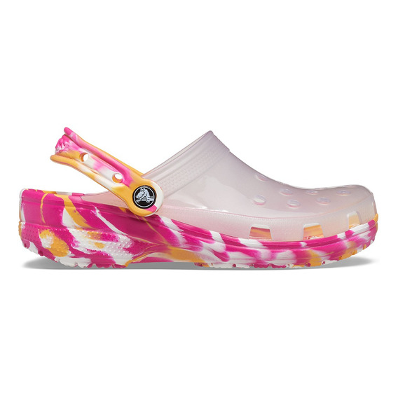 Crocs Classic Translucent Marbled Rosado