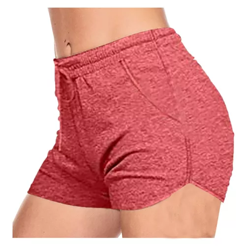 Pantalones Cortos De Running Sólidos Para Mujer Pantalones D 