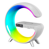 Lampara G Inteligente Luz Led Rgb Bluetooth Cargador Qi App Estructura Blanco 12v