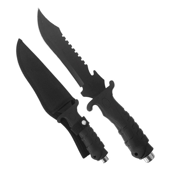 Cuchillo Supervivencia Caza Camping Con Estuche 