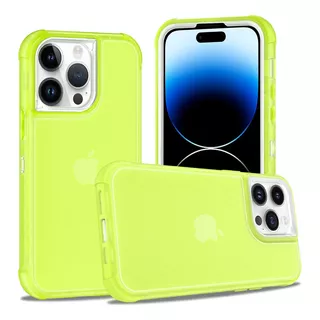 Funda Para iPhone Uso Rudo 3 En 1 Neon Antigolpes Y Caidas