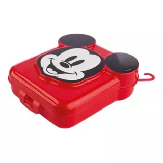 Lancheira Sanduicheira Infantil Plástico Mickey 3d- Plasútil