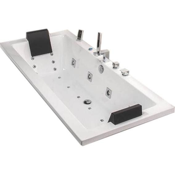 Jacuzzi Max Minimalista 180x80 14 Jet 1,5 Hp 2 Almohadas Kit