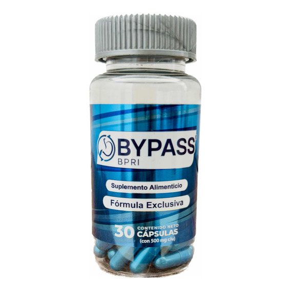 Bypass Azul Bpri 30 Caps Inhibidor Apetito Más Ingredientes