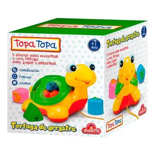 Tortuga De Arrastre Con Juego De Encastre Didacta Topa Topa