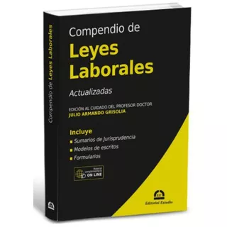 Compendio De Leyes Laborales 2023, De Estudio Editorial. Editorial Estudio, Tapa Blanda En Español, 2023