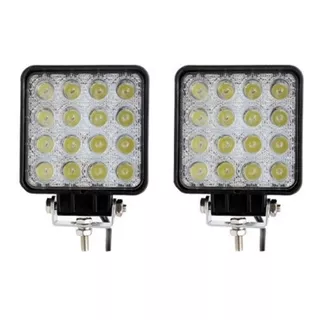 Kit 2 X Farol De Milha Led 48w 12v/24v Jeep Lancha Off Road