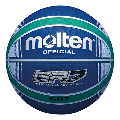 Balón de baloncesto Molten X bgr7x nº 7 color azul/verde para entrenamiento de interior/exterior