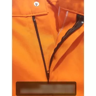Pantalón Básico Naranja Brin C/reflectivo Trendy Work Wear 