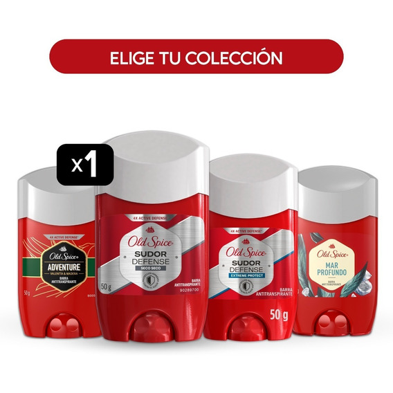Antitranspirante Barra Old Spice 50 Gr - Colección Completa