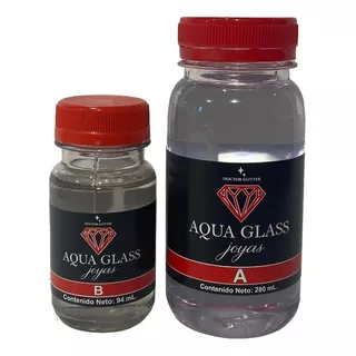 Resina Epoxica Cristal - Aqua Glass Joyas 360 Ml Moldes Sili